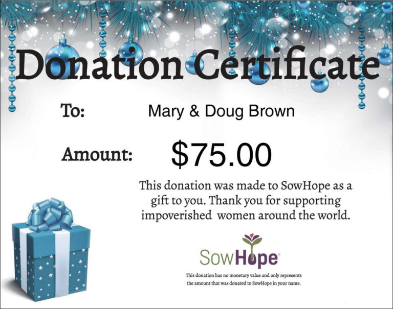 √ Donation Gift Certificate Template (Ready To Use)