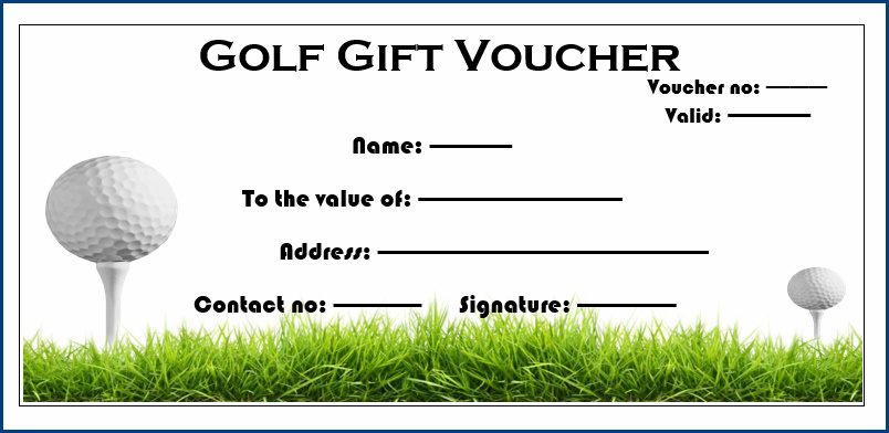 example of golf gift certificate template