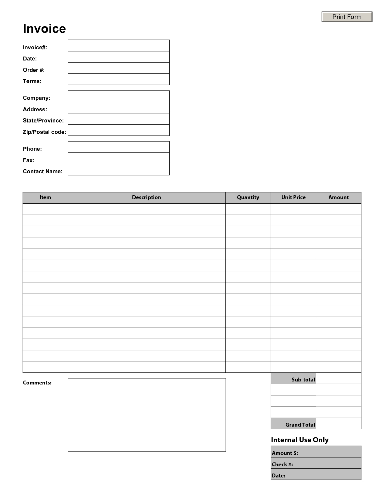 example of graphic design invoice template