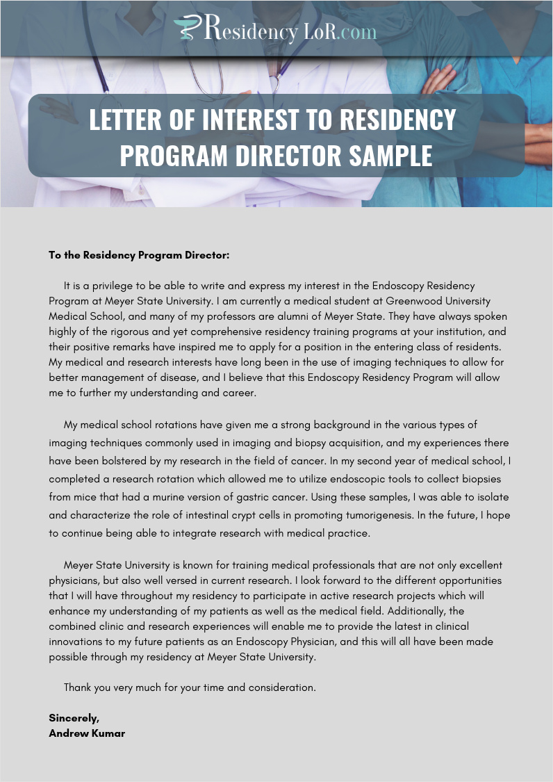 example of letter of interest template for residency program