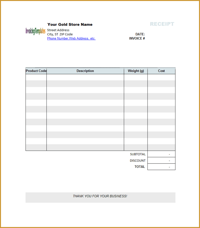 example of printable works invoice template