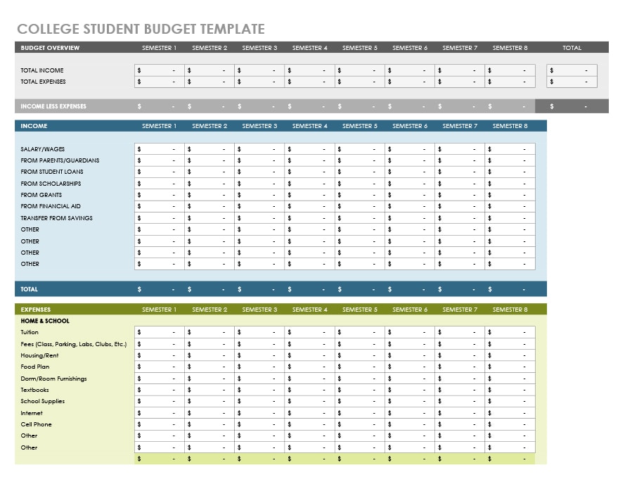 money management worksheet