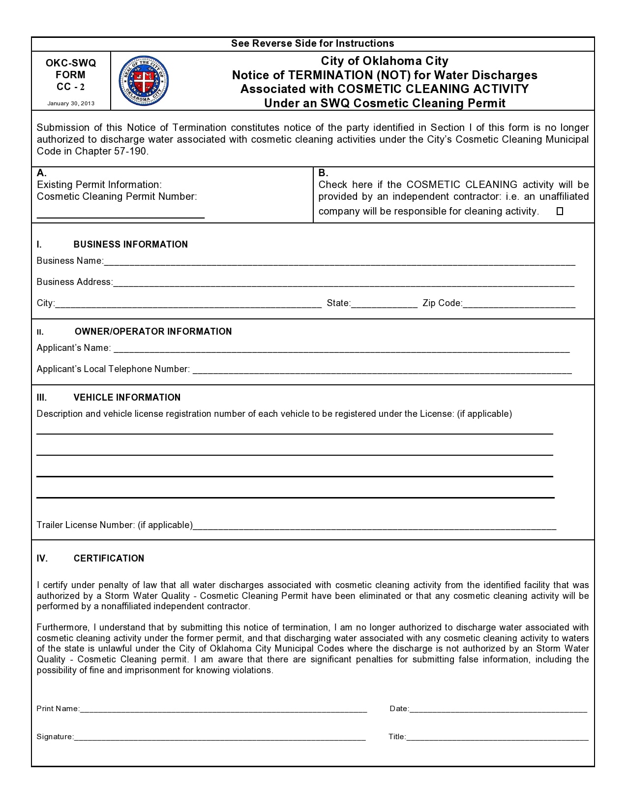 notice of termination