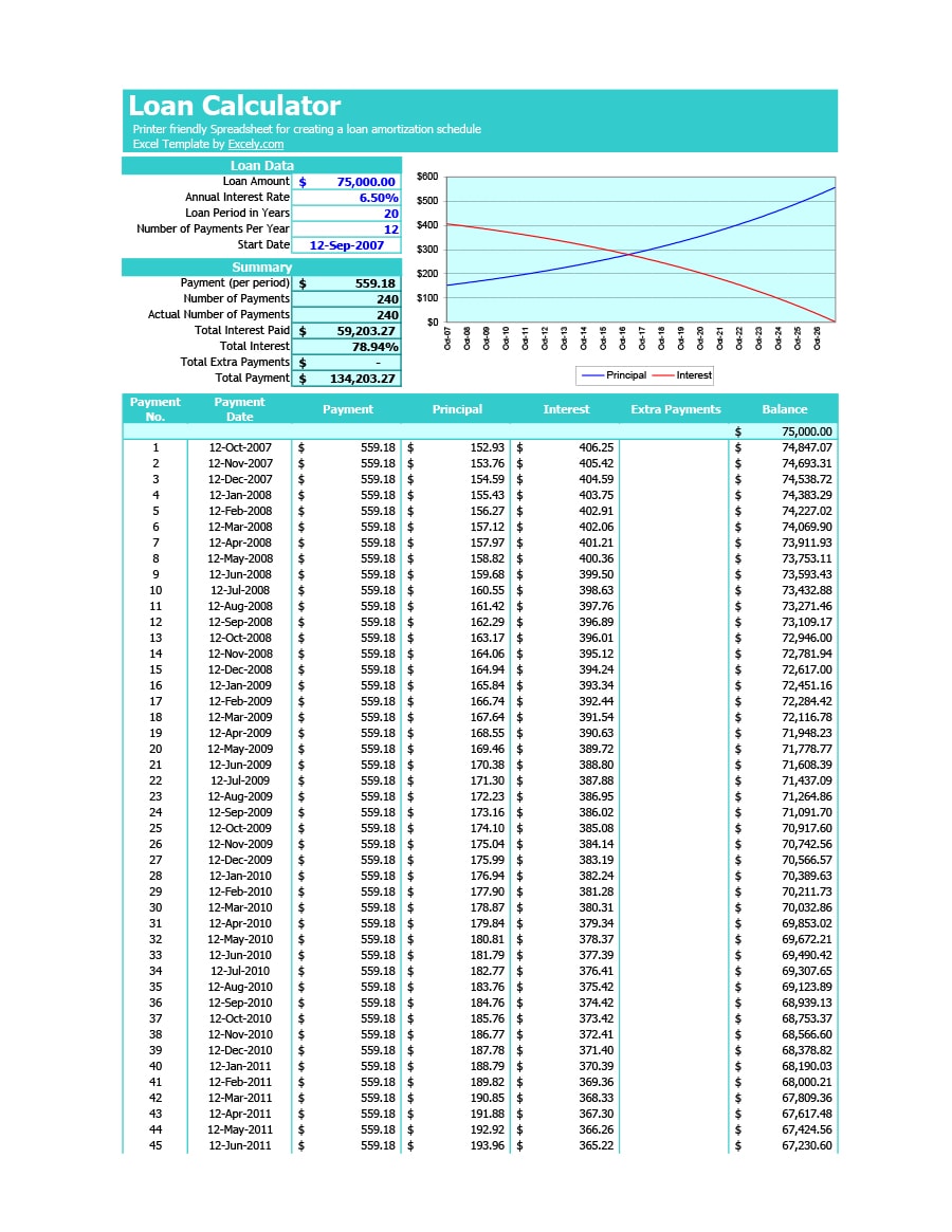 payment schedule template