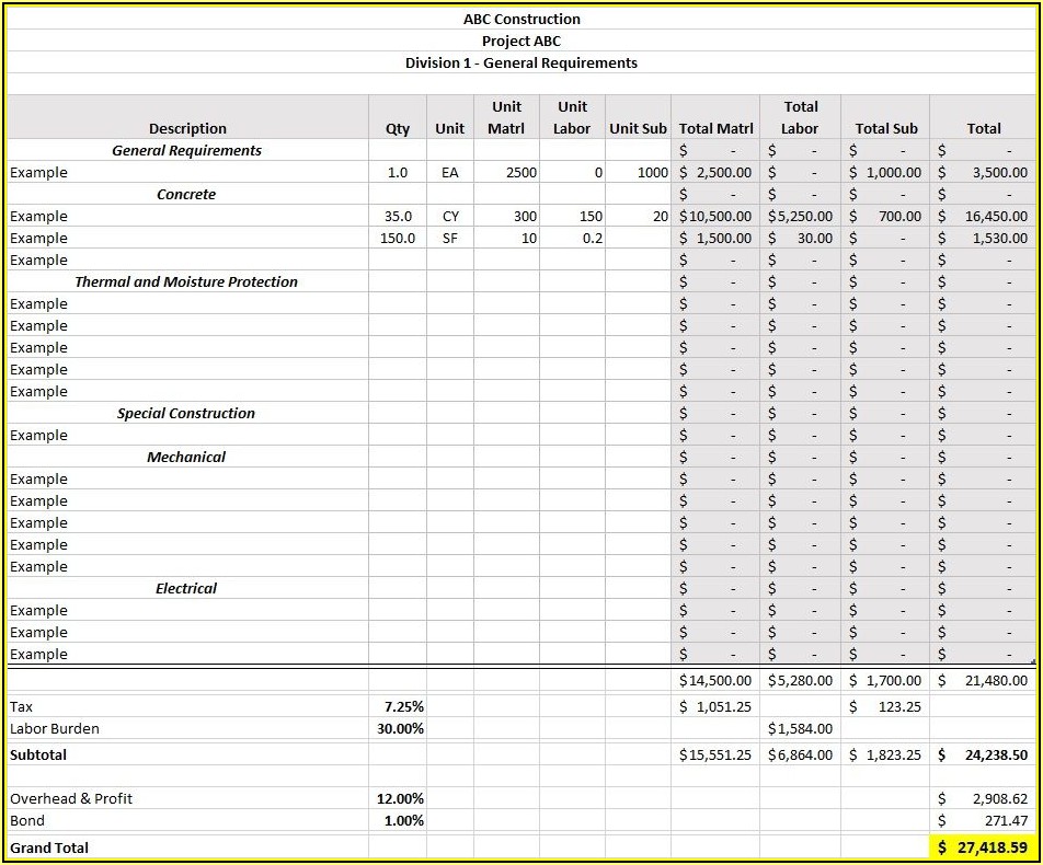 printable fence estimate template