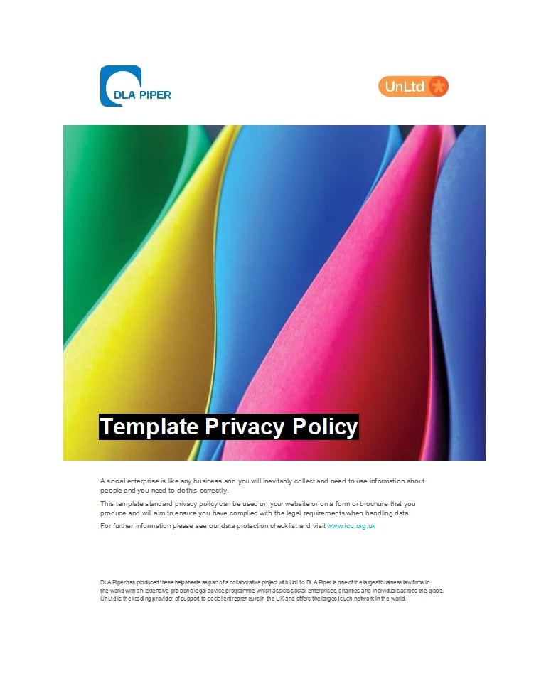 privacy policy template