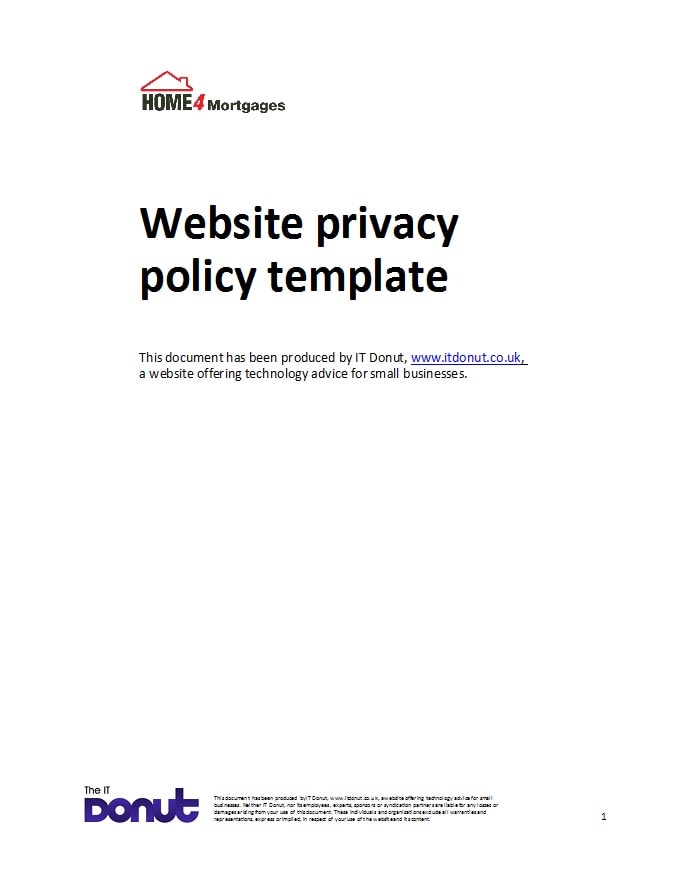 privacy policy template