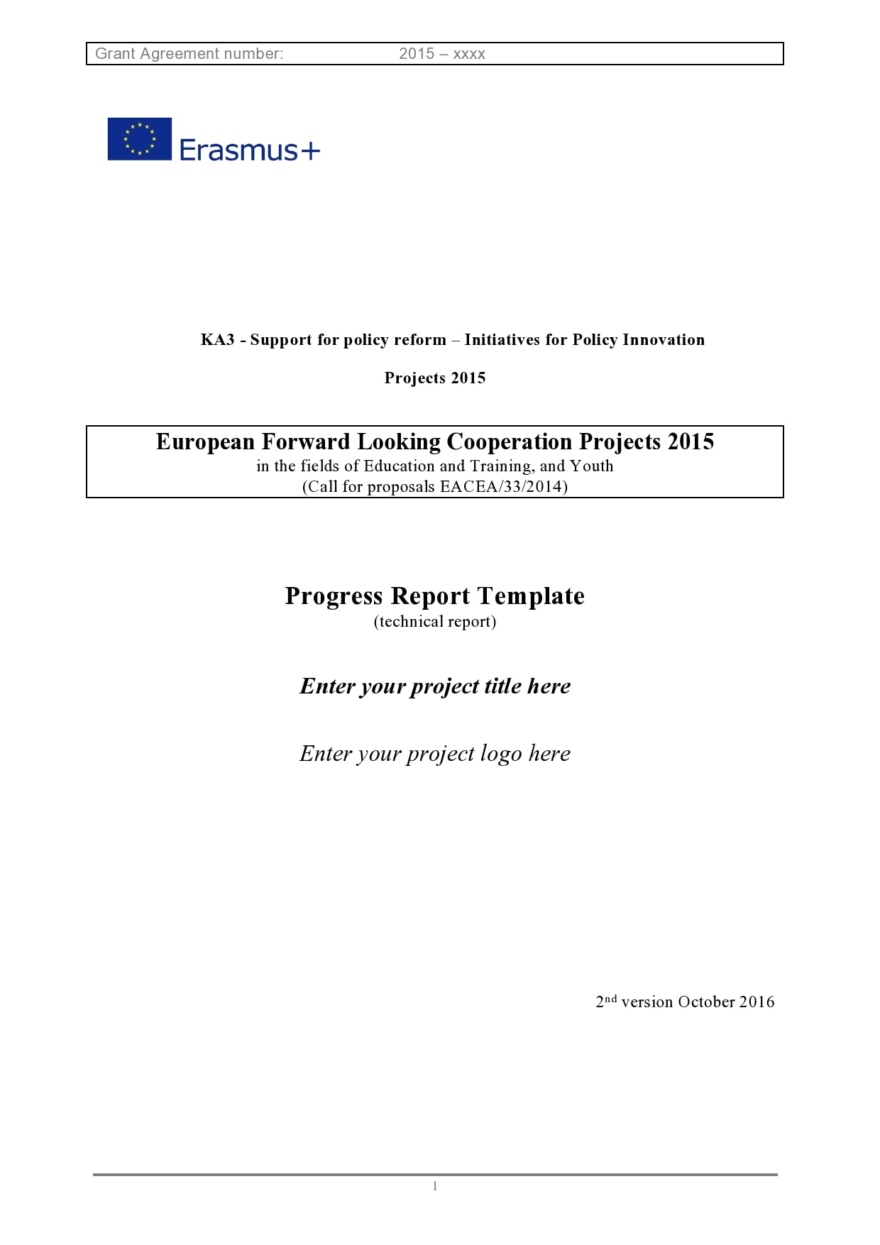 progress report template