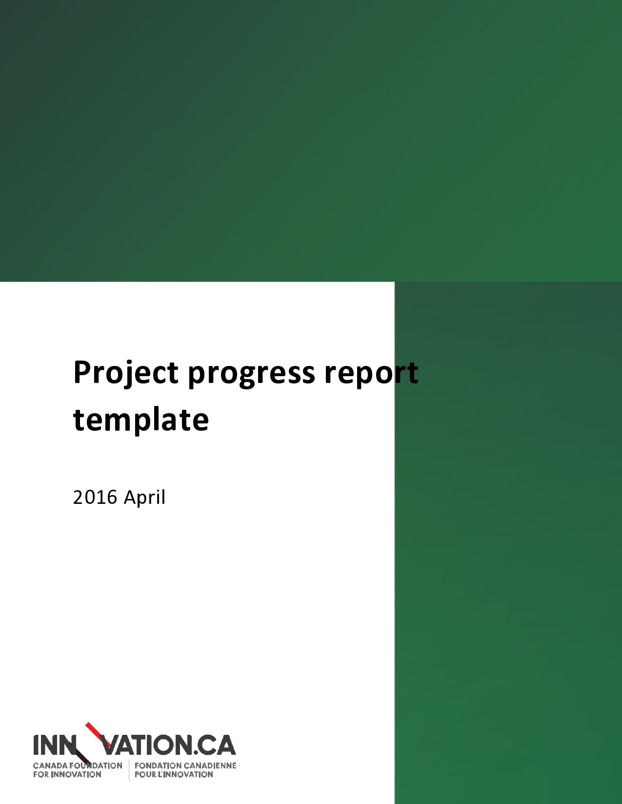 progress report template