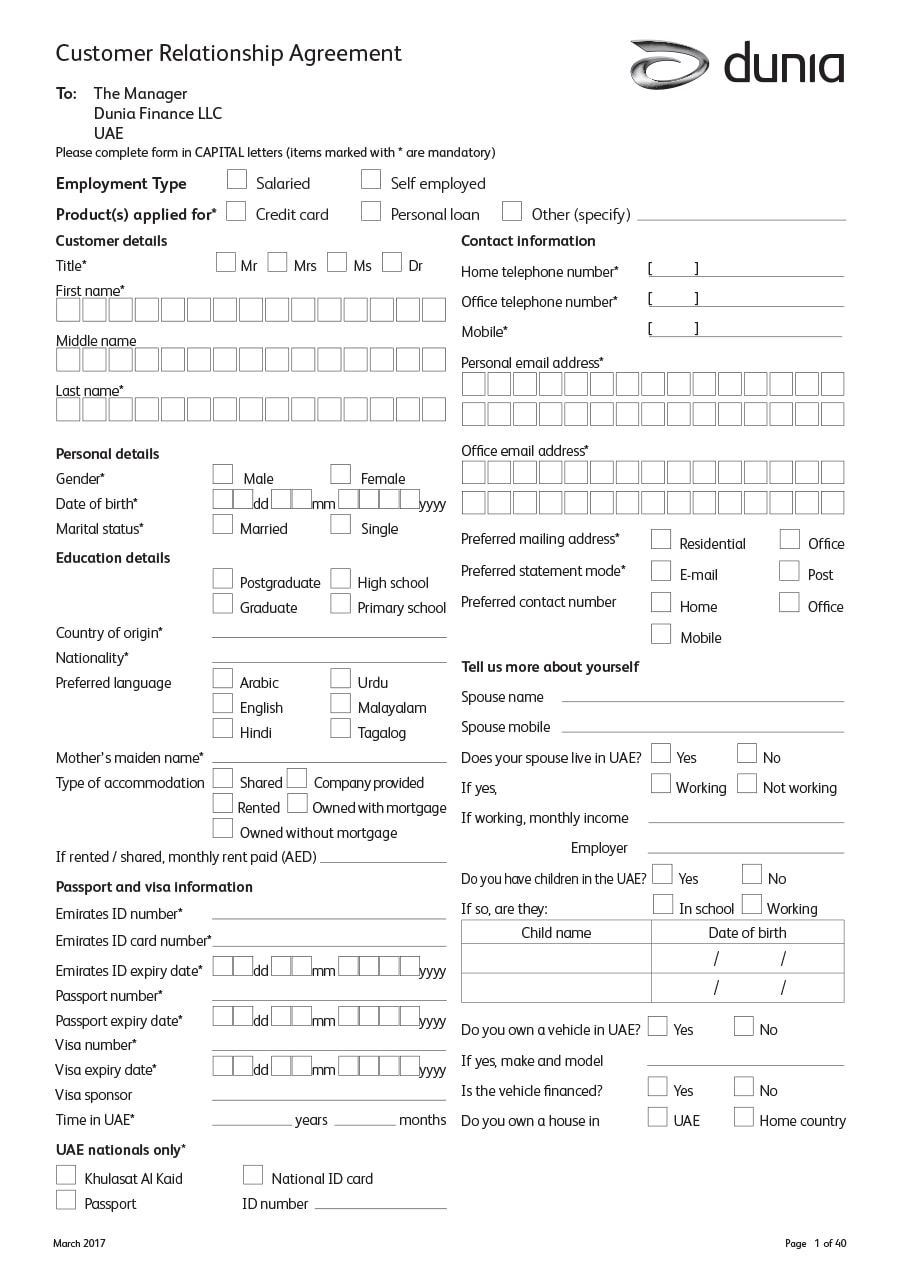 relationship contract