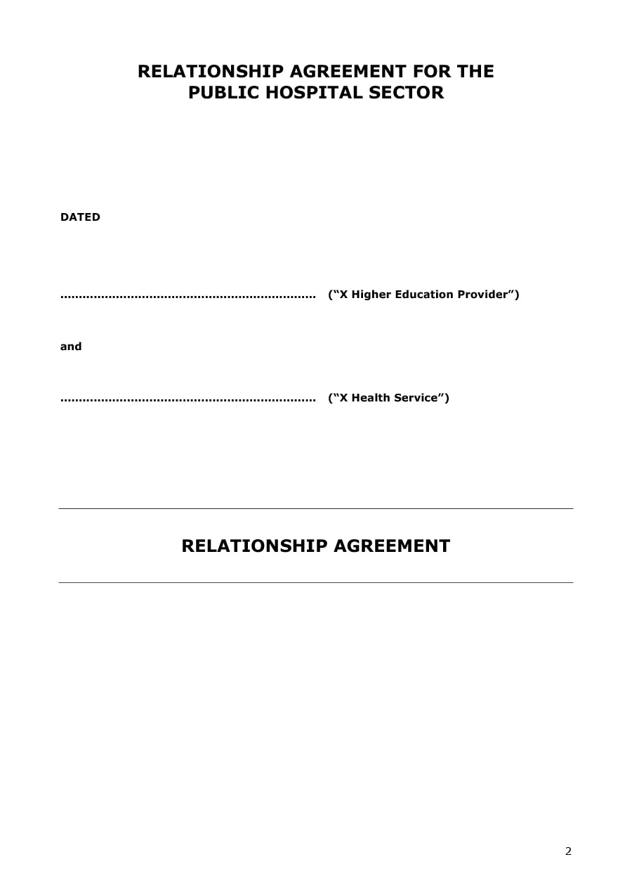 relationship contract