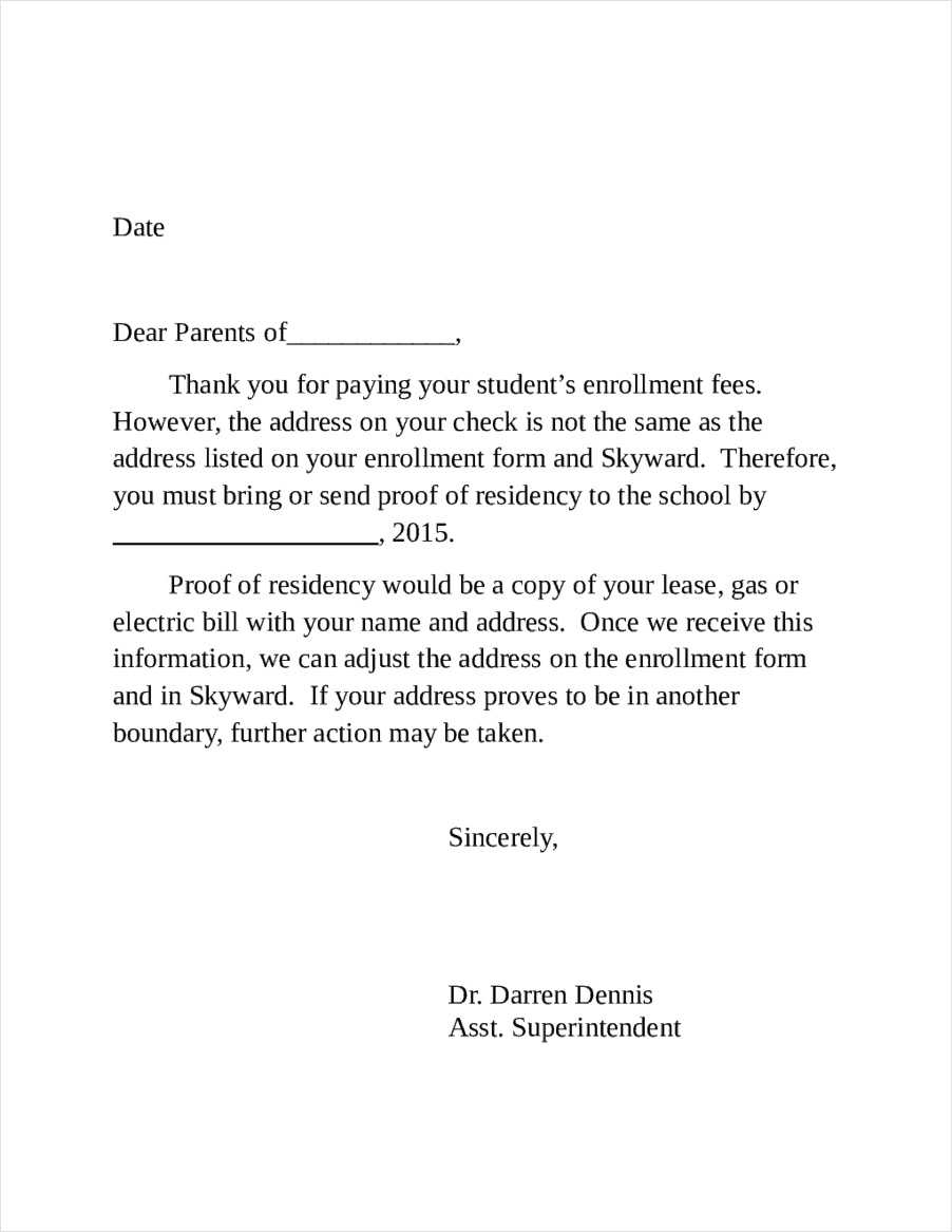 sample of letter of interest template for residency program