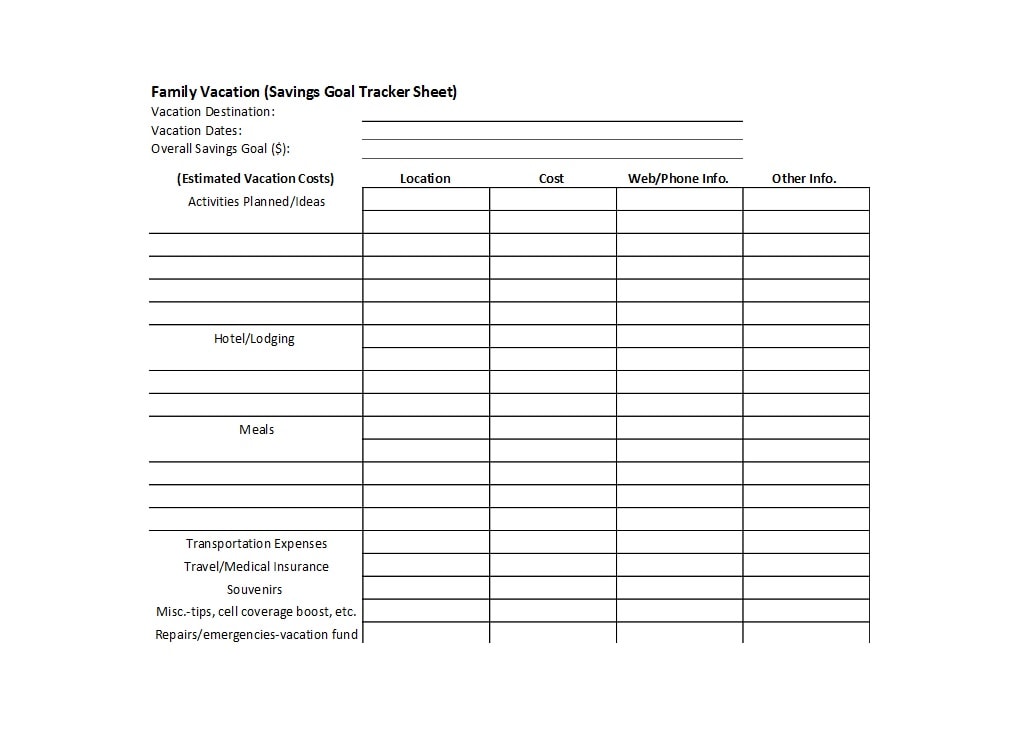 savings tracker