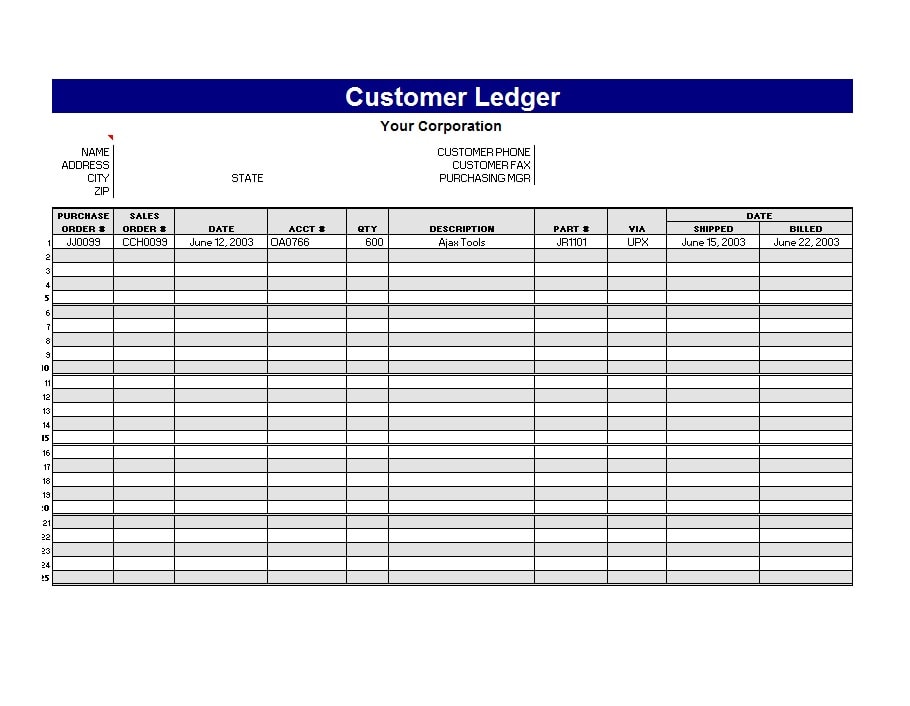 self employment ledger template