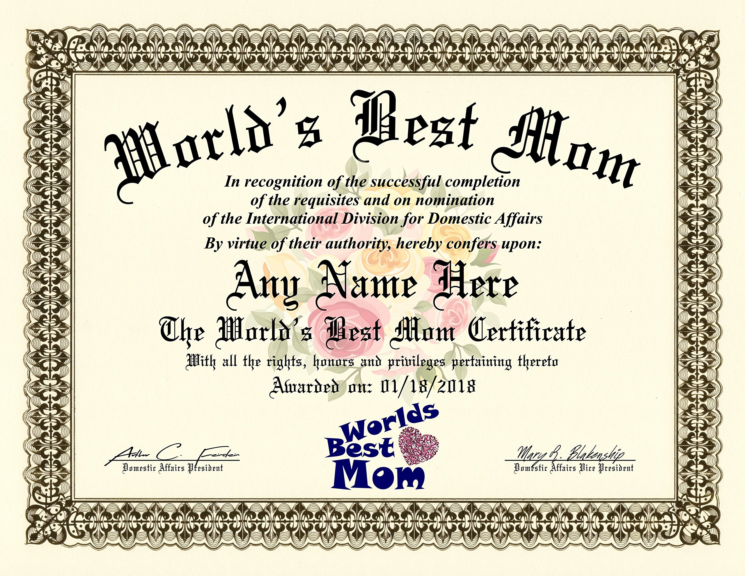 best mother award certificate template